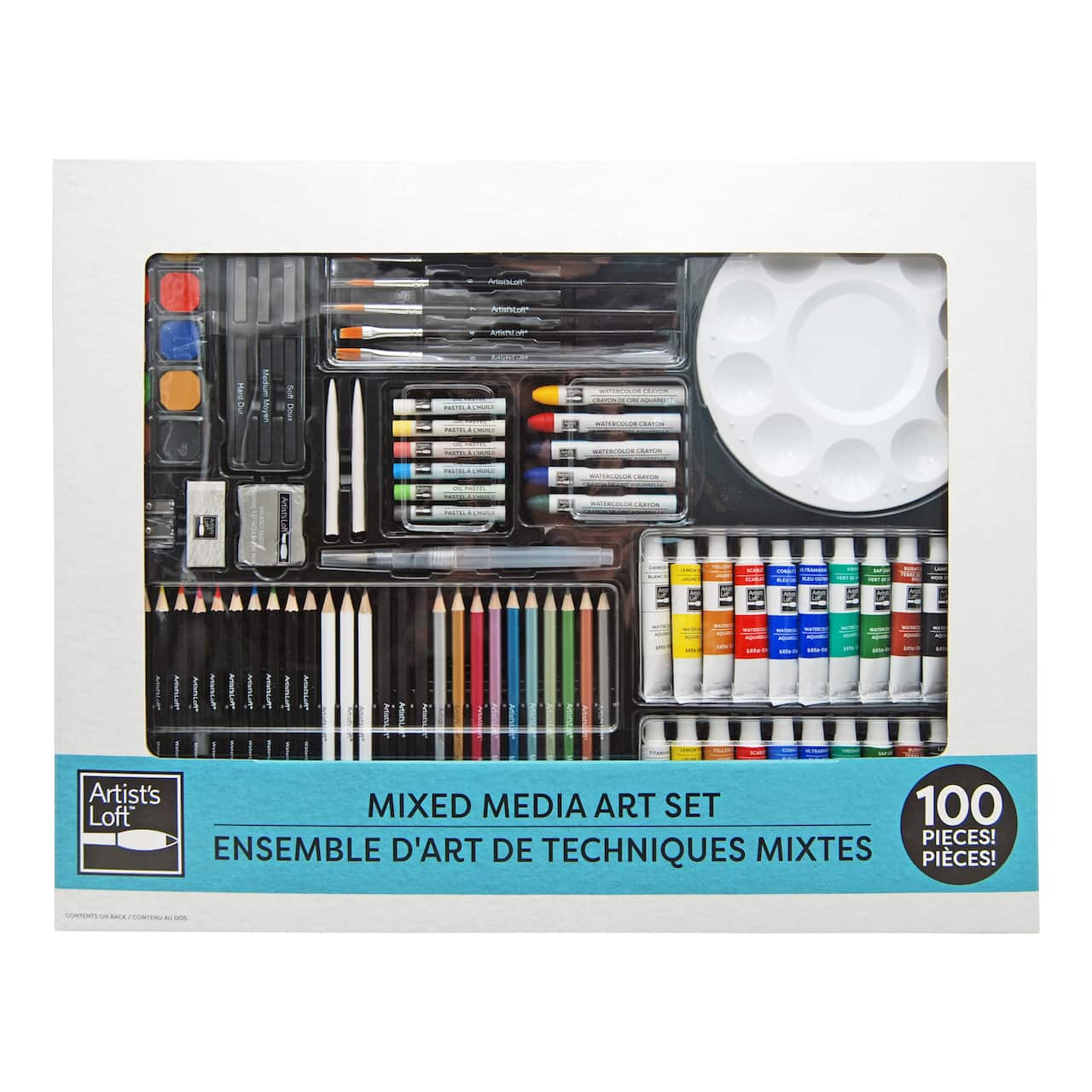 6 Pack: 100 Piece Mixed Media Art Set by Artist's Loft™